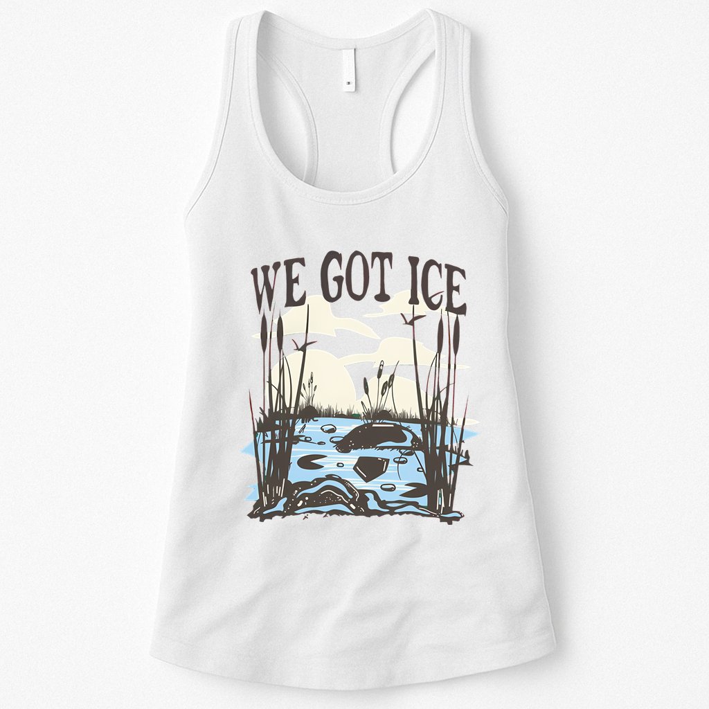 We Got Ice Home Of The Blue Heron Womens Tank Top