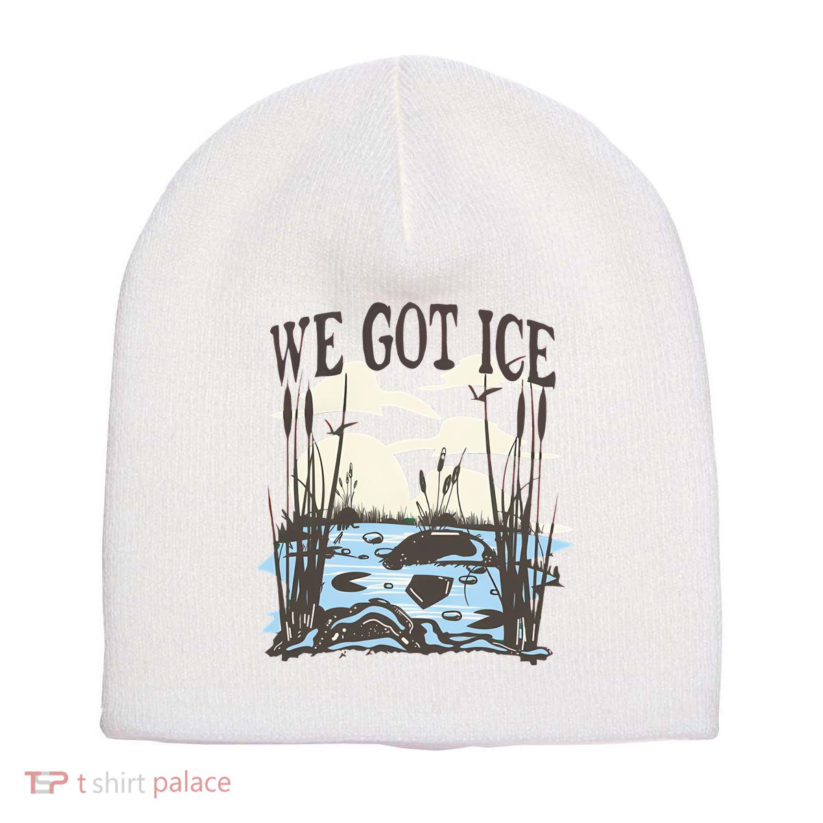 We Got Ice Home Of The Blue Heron Short Acrylic Beanie