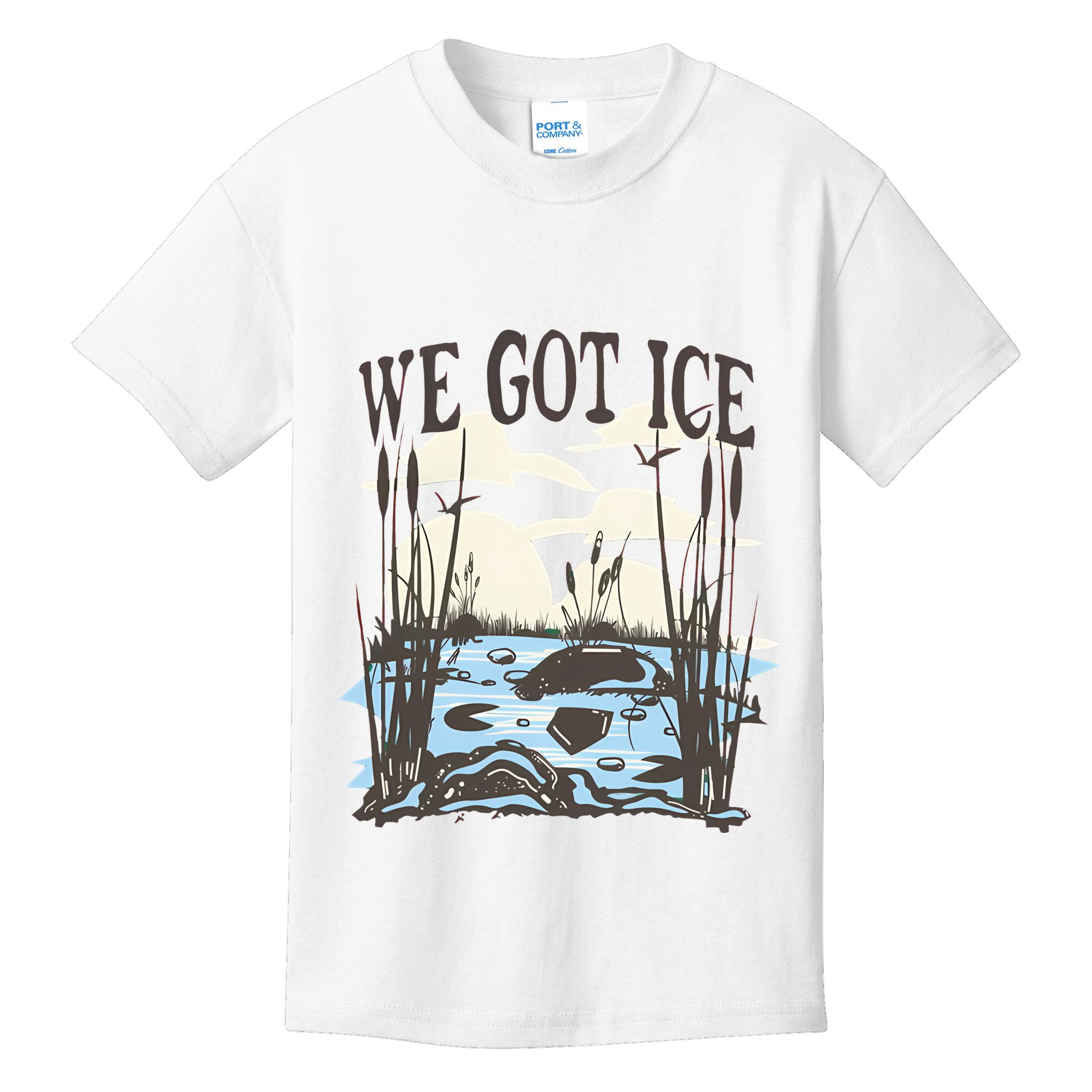 We Got Ice Home Of The Blue Heron Kids T-Shirt