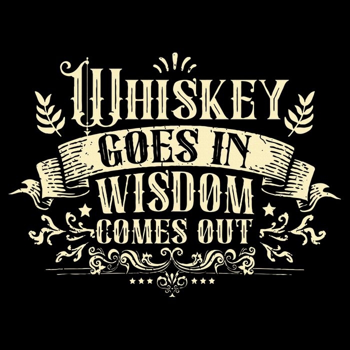 Whiskey Goes In Wisdom Comes Out Drinker Drinking Whisky Button
