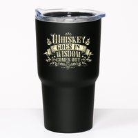 Whiskey Goes In Wisdom Comes Out Drinker Drinking Whisky Tumbler