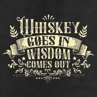 Whiskey Goes In Wisdom Comes Out Drinker Drinking Whisky 25L Jumbo Tote