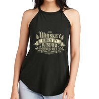 Whiskey Goes In Wisdom Comes Out Drinker Drinking Whisky Women's Perfect Tri Rocker Tank