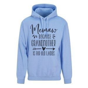 Womens Grandmother Is For Old Ladies Cute Funny Memaw Unisex Surf Hoodie