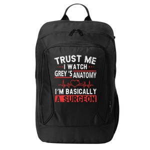 Watch Grey's I Am Basically A Surgeon City Backpack