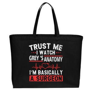 Watch Grey's I Am Basically A Surgeon Cotton Canvas Jumbo Tote