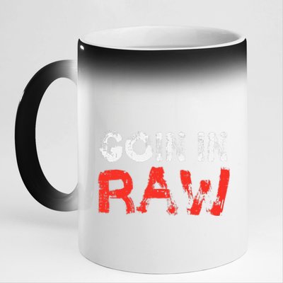 Wrestling Goin In Raw 11oz Black Color Changing Mug