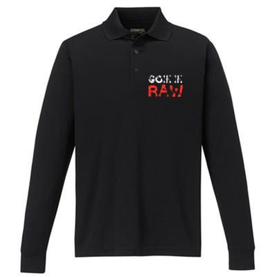 Wrestling Goin In Raw Performance Long Sleeve Polo