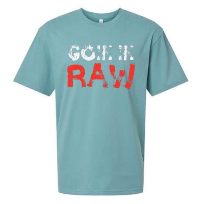 Wrestling Goin In Raw Sueded Cloud Jersey T-Shirt