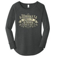 Whiskey Goes In Wisdom Comes Out Drinker Women's Perfect Tri Tunic Long Sleeve Shirt