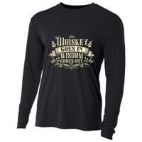 Whiskey Goes In Wisdom Comes Out Drinker Cooling Performance Long Sleeve Crew