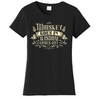 Whiskey Goes In Wisdom Comes Out Drinker Women's T-Shirt