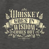 Whiskey Goes In Wisdom Comes Out Drinker Vector Backpack