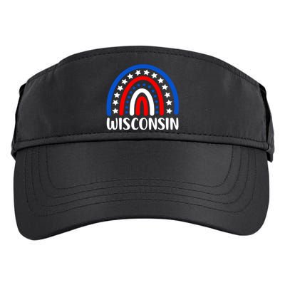 Wisconsin Gift I Love Wisconsin Usa Funny Gift Adult Drive Performance Visor