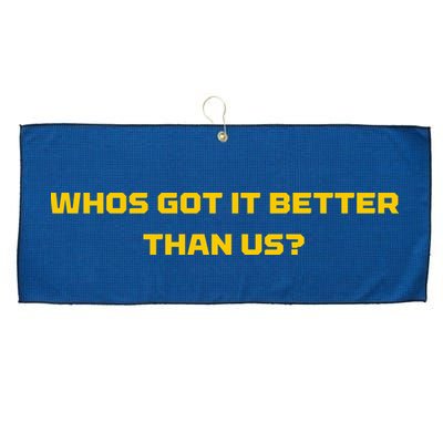 Whos Got It Better Than Us Large Microfiber Waffle Golf Towel