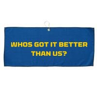 Whos Got It Better Than Us Large Microfiber Waffle Golf Towel