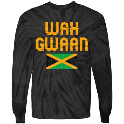 Wah Gwaan Jamaica Tie-Dye Long Sleeve Shirt