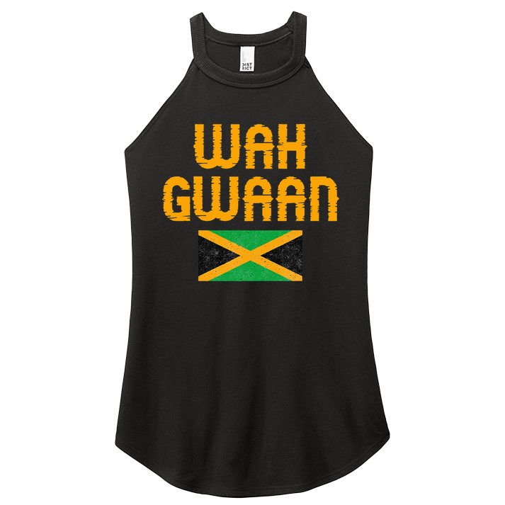 Wah Gwaan Jamaica Women's Perfect Tri Rocker Tank