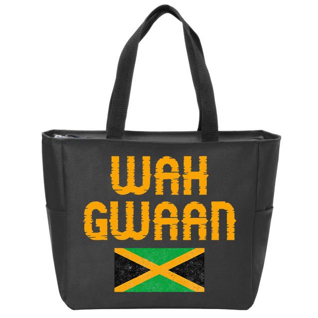 Wah Gwaan Jamaica Zip Tote Bag
