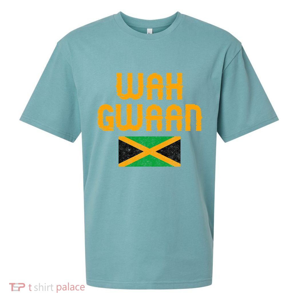 Wah Gwaan Jamaica Sueded Cloud Jersey T-Shirt