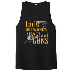 Women Girl Just Wanna Have Guns PosiCharge Competitor Tank