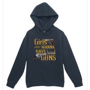 Women Girl Just Wanna Have Guns Urban Pullover Hoodie