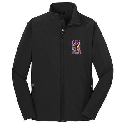 Wo Gift Just A Who Really Loves Cats And Ukuleles Gift Core Soft Shell Jacket