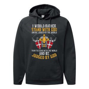 With God Jesus Christian Performance Fleece Hoodie