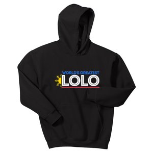 Worlds Greatest Lolo Filipino Grandpa Pinoy Fathers Day Kids Hoodie