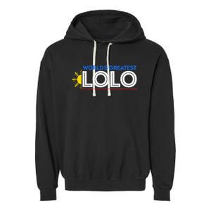 World's Greatest Lolo Filipino Grandpa Pinoy Father's Day Garment-Dyed Fleece Hoodie