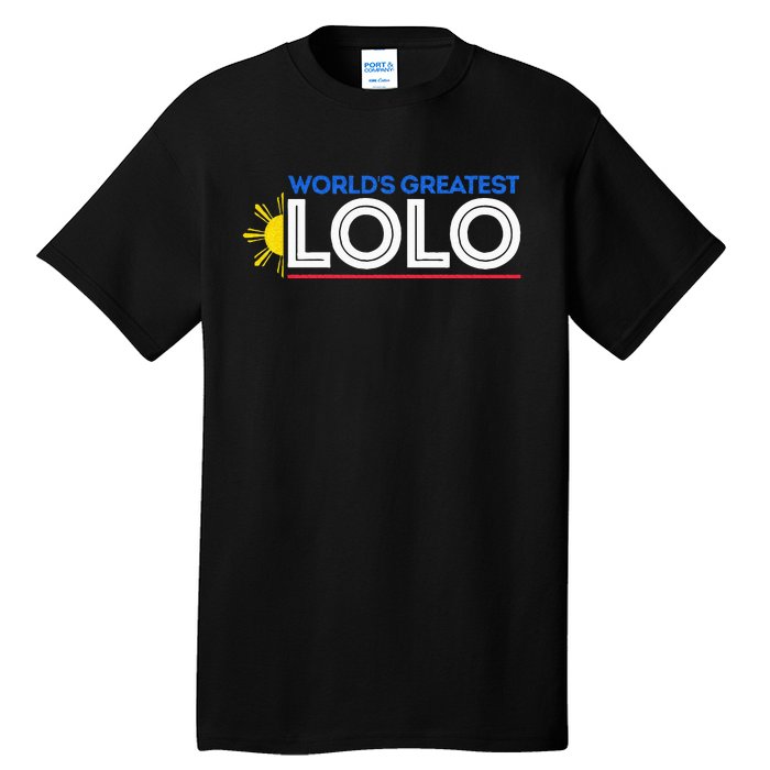 World's Greatest Lolo Filipino Grandpa Pinoy Father's Day Tall T-Shirt