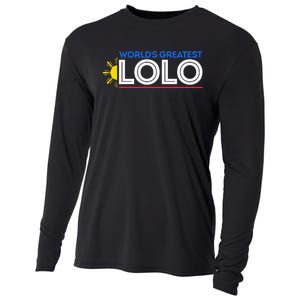 World's Greatest Lolo Filipino Grandpa Pinoy Father's Day Cooling Performance Long Sleeve Crew