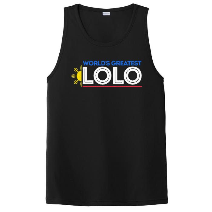 World's Greatest Lolo Filipino Grandpa Pinoy Father's Day PosiCharge Competitor Tank