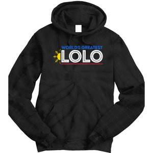 World's Greatest Lolo Filipino Grandpa Pinoy Father's Day Tie Dye Hoodie