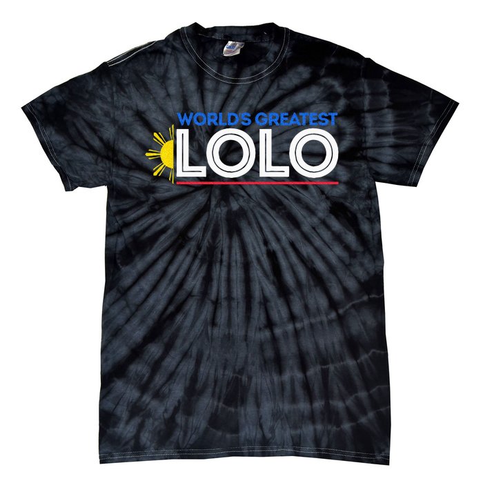 World's Greatest Lolo Filipino Grandpa Pinoy Father's Day Tie-Dye T-Shirt