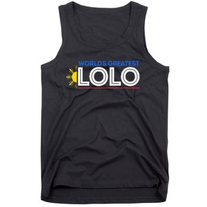 World's Greatest Lolo Filipino Grandpa Pinoy Father's Day Tank Top