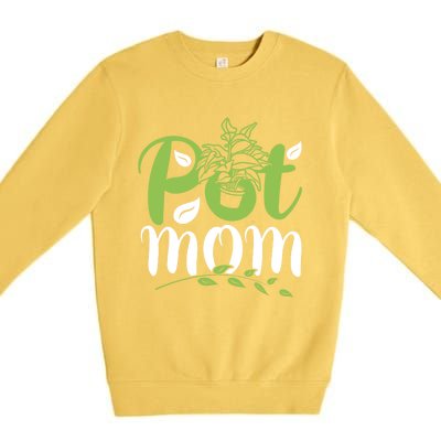 Wo Garden Lover Plant Collector Gardening Pot Mom Gift Premium Crewneck Sweatshirt