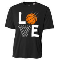 Wo Girls Love Basketball Hoodie | BBall Hoodie for Girls Cooling Performance Crew T-Shirt