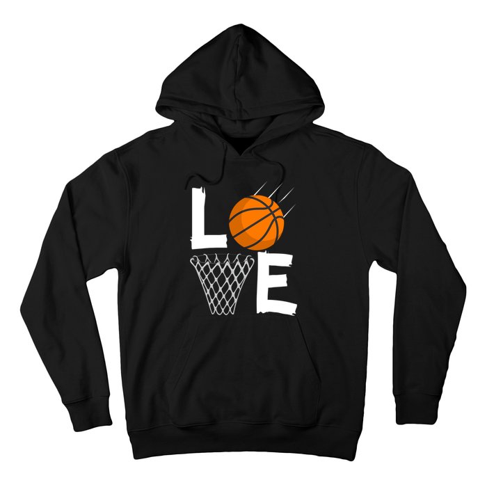 Wo Girls Love Basketball Hoodie | BBall Hoodie for Girls Hoodie