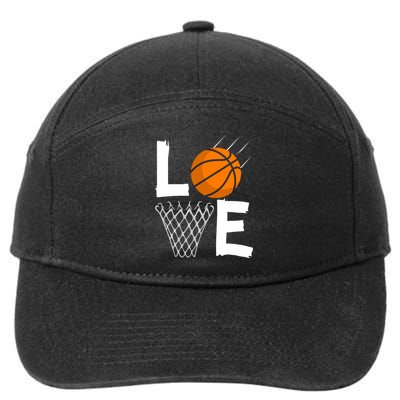 Wo Girls Love Basketball Hoodie | BBall Hoodie for Girls 7-Panel Snapback Hat