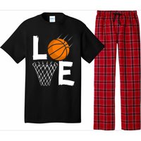 Wo Girls Love Basketball Hoodie | BBall Hoodie for Girls Pajama Set