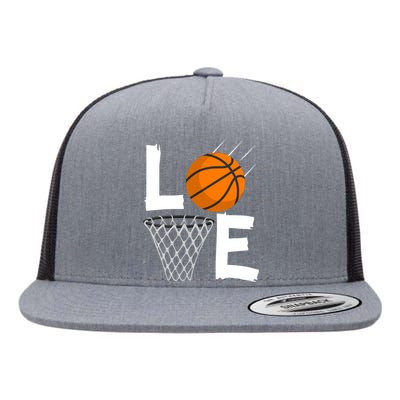 Wo Girls Love Basketball Hoodie | BBall Hoodie for Girls Flat Bill Trucker Hat