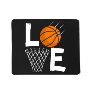 Wo Girls Love Basketball Hoodie | BBall Hoodie for Girls Mousepad