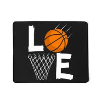 Wo Girls Love Basketball Hoodie | BBall Hoodie for Girls Mousepad