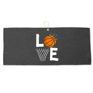 Wo Girls Love Basketball Hoodie | BBall Hoodie for Girls Large Microfiber Waffle Golf Towel