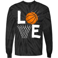 Wo Girls Love Basketball Hoodie | BBall Hoodie for Girls Tie-Dye Long Sleeve Shirt