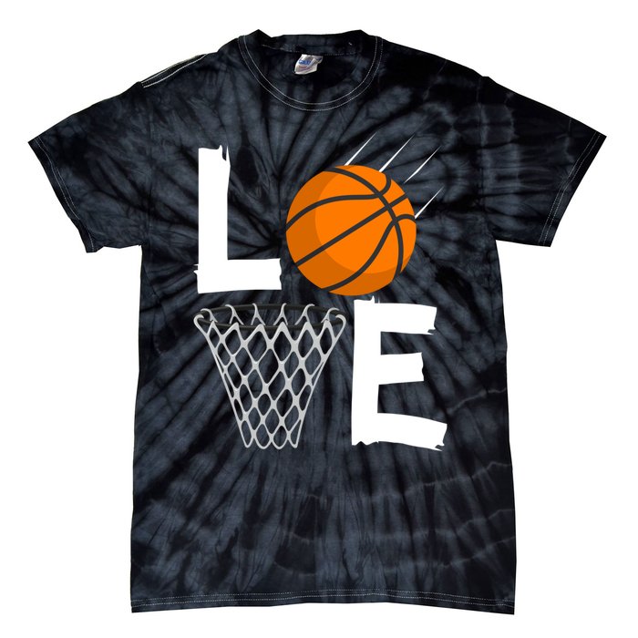 Wo Girls Love Basketball Hoodie | BBall Hoodie for Girls Tie-Dye T-Shirt