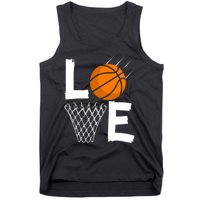 Wo Girls Love Basketball Hoodie | BBall Hoodie for Girls Tank Top