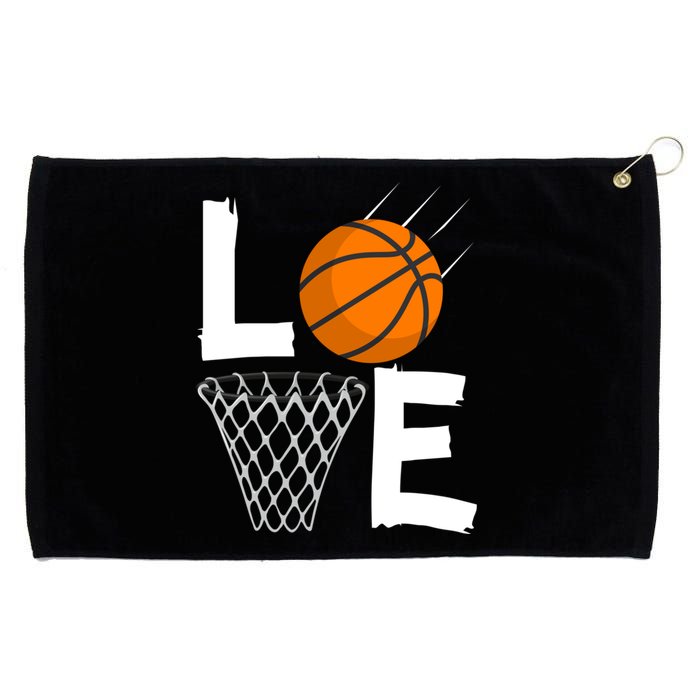 Wo Girls Love Basketball Hoodie | BBall Hoodie for Girls Grommeted Golf Towel