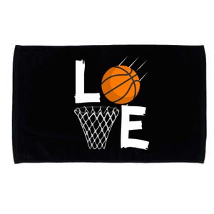 Wo Girls Love Basketball Hoodie | BBall Hoodie for Girls Microfiber Hand Towel